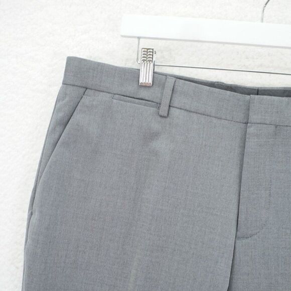 Express Stretch Slim Wool Dress Pants Trousers Gray Birdseye‎ 38 / 31 Birdseye - Picture 5 of 11